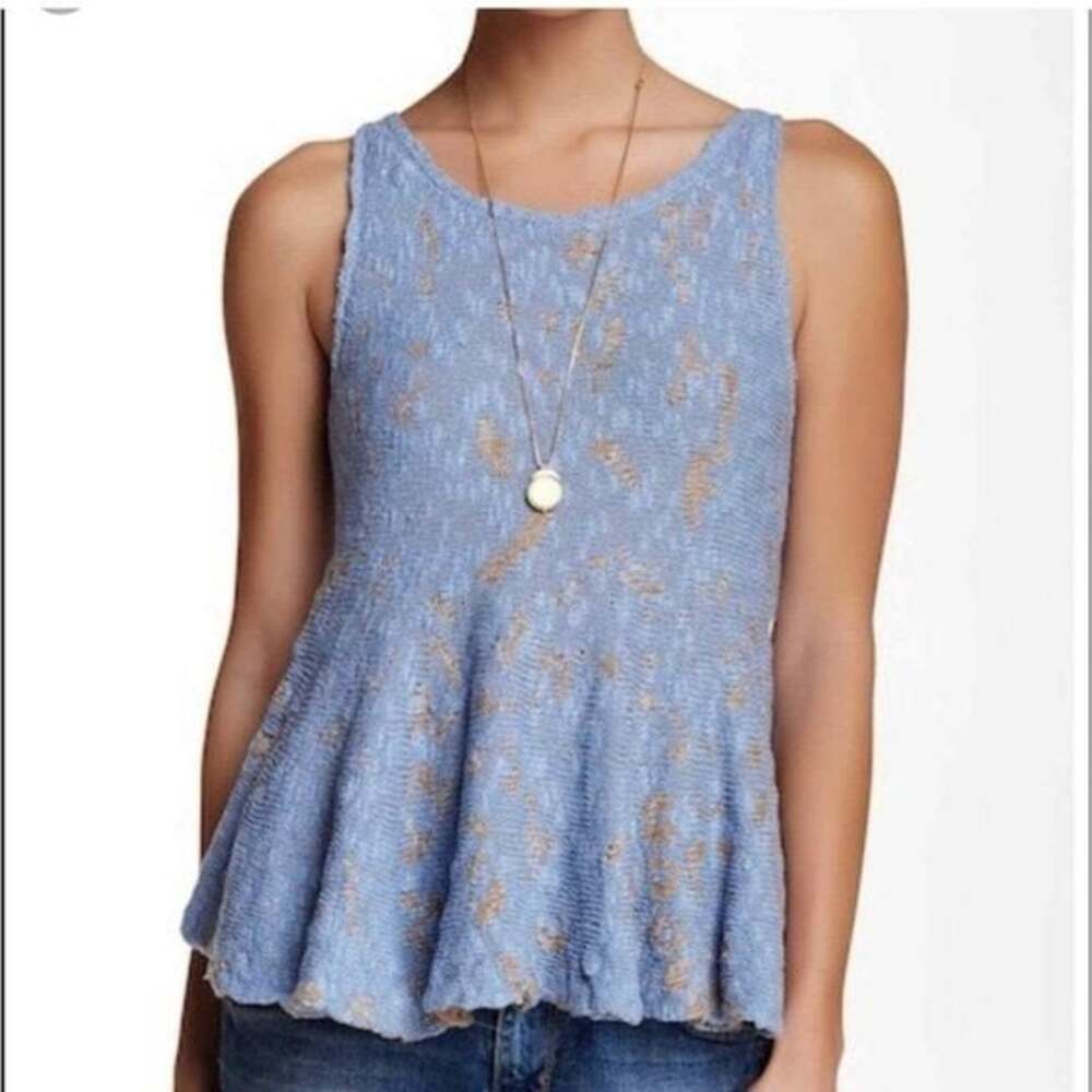 Free People Side by Side Peplum Sweater Tank